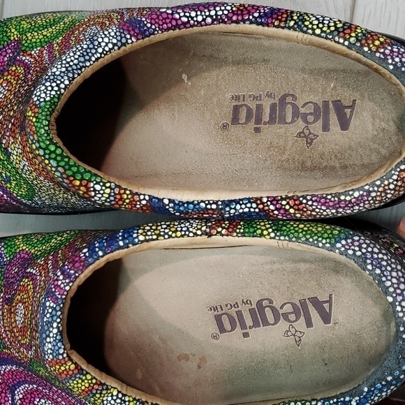 Alegria Women Raimbow SpiralKAY-387 Multicolor Clogs Mary Jane shoes sz 37/7-7.5 - Picture 10 of 13